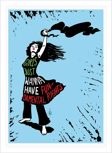 Girls just wanna have fundamental rights - blue