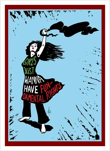 Girls just wanna have fundamental rights - blue