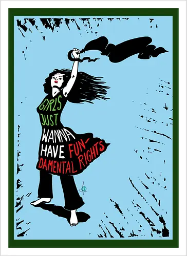 Girls just wanna have fundamental rights - blue