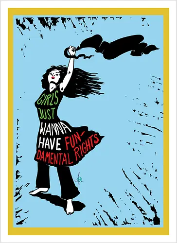 Girls just wanna have fundamental rights - blue