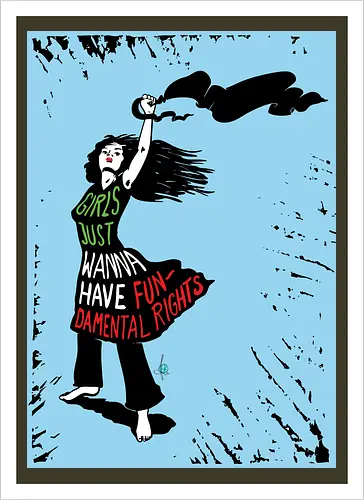 Girls just wanna have fundamental rights - blue