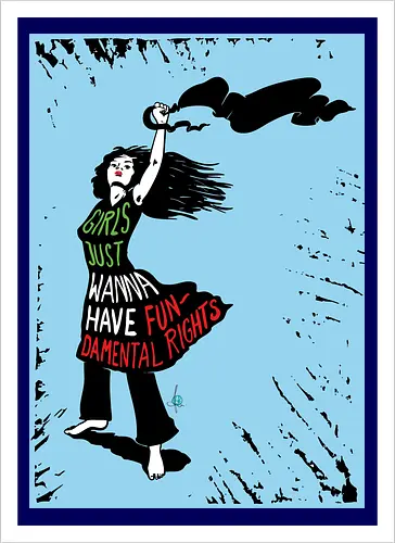 Girls just wanna have fundamental rights - blue