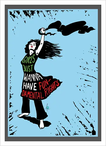 Girls just wanna have fundamental rights - blue