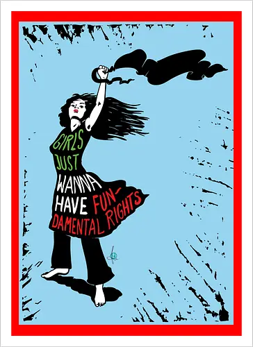 Girls just wanna have fundamental rights - blue