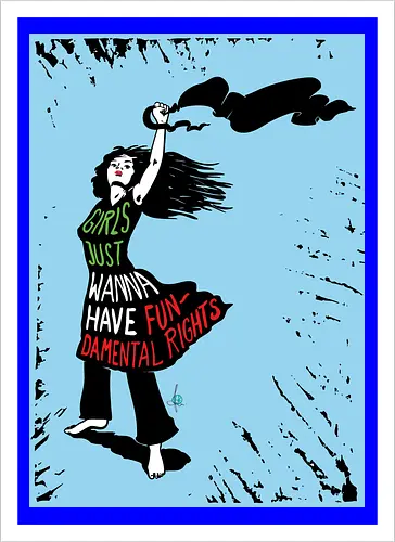 Girls just wanna have fundamental rights - blue