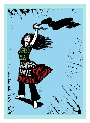 Girls just wanna have fundamental rights - blue