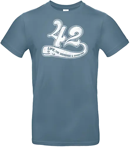 Whale 42 - The guide, hitchhiker's guide to the galaxy, Douglas Adams, 42, hitchhiker, science, whale, question, life - Standard T-Shirt