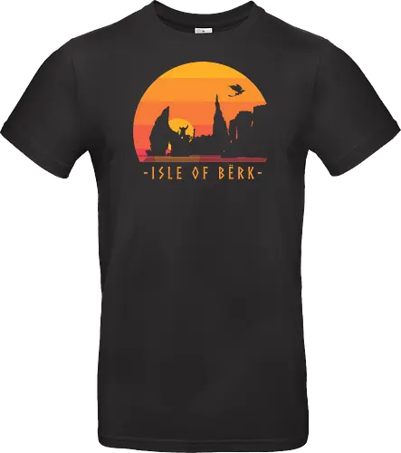 Isle of Berk - dragon, fantasy, for kids, hiccup, httyd, medieval, movies, night fury, retro, Dragon, vintage, vikings - Standard T-Shirt