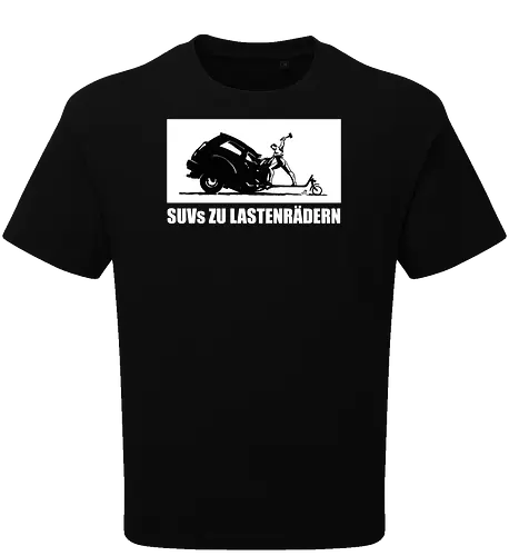 SUVs zu Lastenrädern - Frontaufdruck