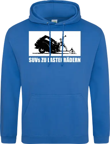 SUVs zu Lastenrädern - Frontaufdruck