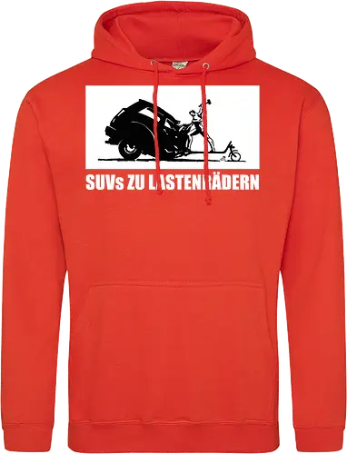 SUVs zu Lastenrädern - Frontaufdruck