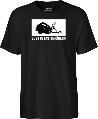 SUVs zu Lastenrädern - Frontaufdruck
