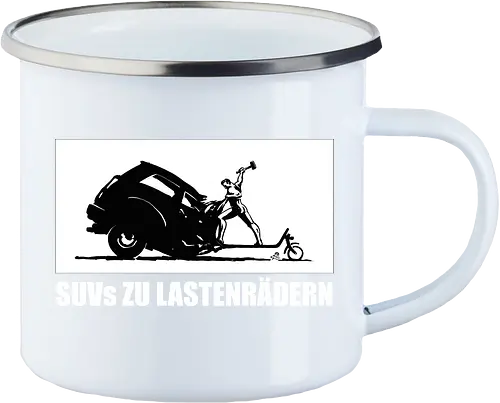 SUVs zu Lastenrädern - Frontaufdruck