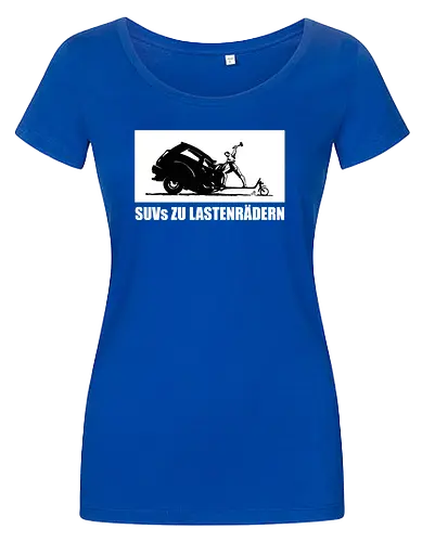 SUVs zu Lastenrädern - Frontaufdruck