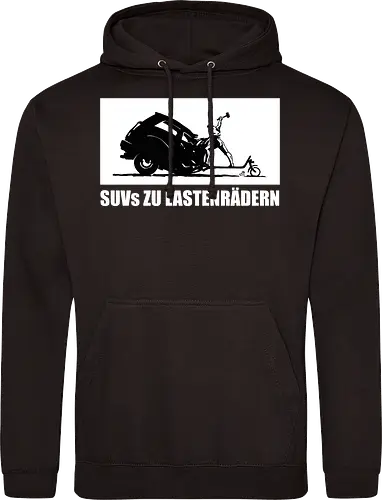 SUVs zu Lastenrädern - Frontaufdruck