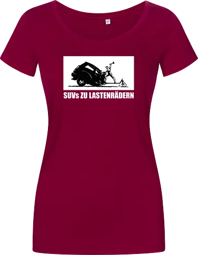 SUVs zu Lastenrädern - Frontaufdruck