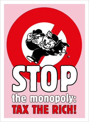 Tax the rich  - Frontaufdruck