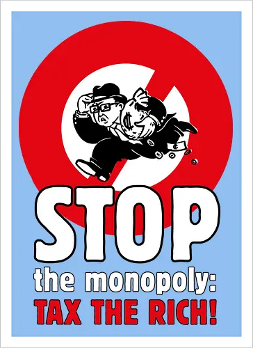 Tax the rich  - Frontaufdruck