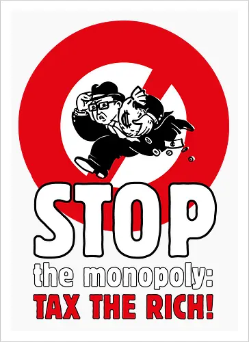 Tax the rich  - Frontaufdruck