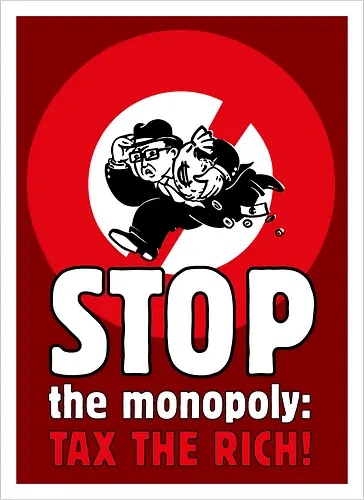 Tax the rich  - Frontaufdruck