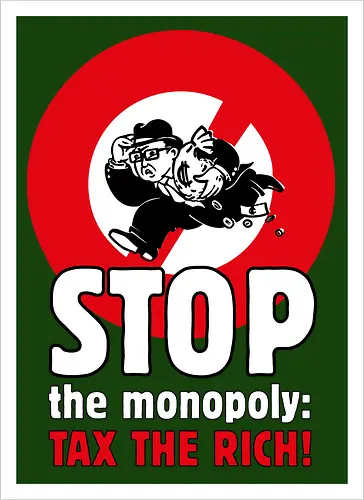 Tax the rich  - Frontaufdruck