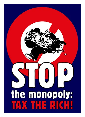 Tax the rich  - Frontaufdruck