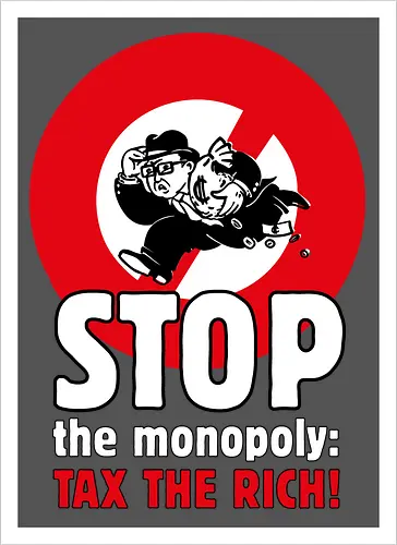Tax the rich  - Frontaufdruck