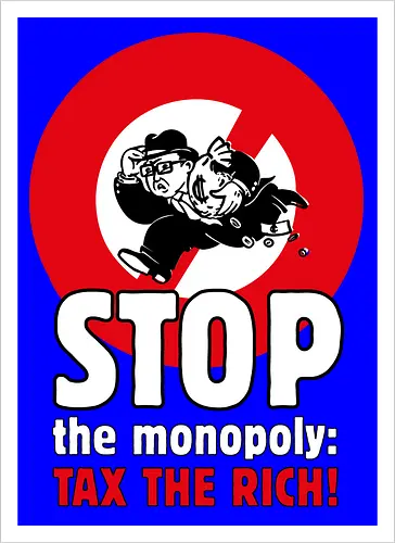 Tax the rich  - Frontaufdruck