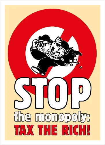 Tax the rich  - Frontaufdruck