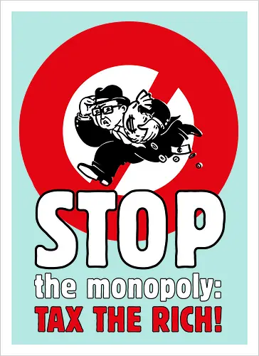 Tax the rich  - Frontaufdruck
