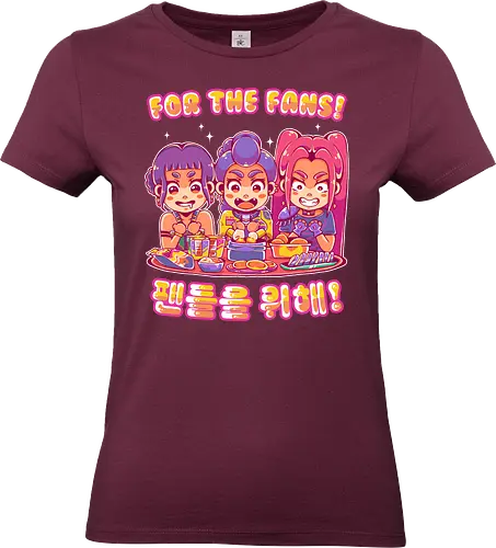 FOR THE FANS! - kpop demon hunters, k pop, demon hunters, cute, kawaii, zoey, mira, rumi, huntrx, huntrix - Standard T-Shirt (Women)