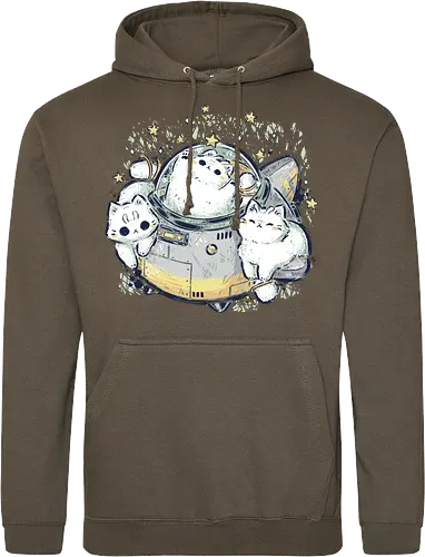 Cute Alien Cats Spaceship