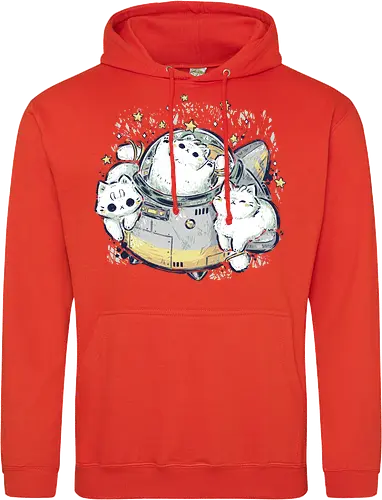 Cute Alien Cats Spaceship