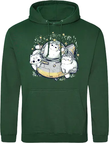 Cute Alien Cats Spaceship