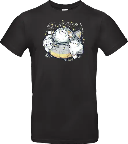 Cute Alien Cats Spaceship