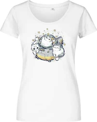 Cute Alien Cats Spaceship
