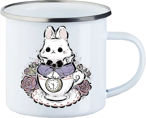 Cute White Rabbit Tea Cup