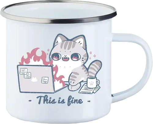 This is fine cat working