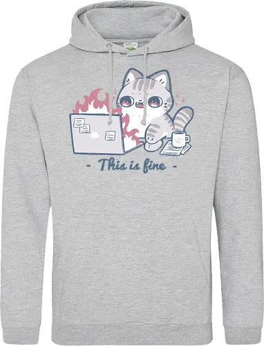 This is fine cat working