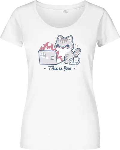 This is fine cat working