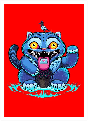 Derpy Blue Tiger