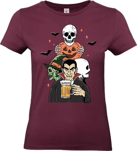 Spooky Friend - Halloween, bat, night, trick or treat, pumpkin, spooky, scary, funny, skeleton, skull, tombstone - Standard T-Shirt (Women)