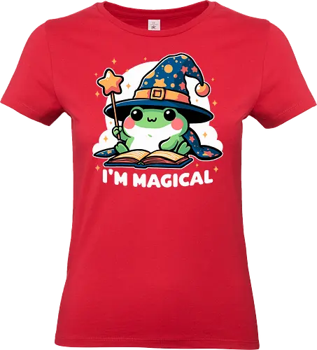 Magical Wizard Frog - cute, frog, wizard, magical, rpg, Pen and Paper, d20, Pen and paper, dungeon master, role-playing game, tabletop, game master, Role-play, Role-playing - Standard T-Shirt (Women)