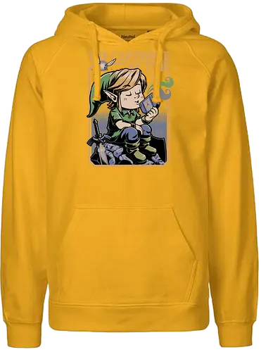 Vintage Game Music Elf - Retro Vintage, Vintage, Vintage Games, Retro, Retro Advertising, Retro Gamer, Retro Gaming, Retro Cartoon, Cartoon, Legend, The Legend Of Zelda, Princess, Hero of Time, Ocarina, Video, Video Games, Classic Video Game, Fairy, Cartridges, Music, Musical, Musician, Fantasy, Adventure - Fairtrade Hoodie