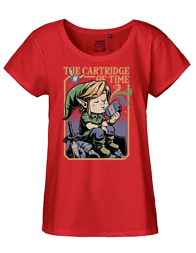 Vintage Game Music Elf - Retro Vintage, Vintage, Vintage Games, Retro, Retro Advertising, Retro Gamer, Retro Gaming, Retro Cartoon, Cartoon, Legend, The Legend Of Zelda, Princess, Hero of Time, Ocarina, Video, Video Games, Classic Video Game, Fairy, Cartridges, Music, Musical, Musician, Fantasy, Adventure - Fairtrade Girl Shirt