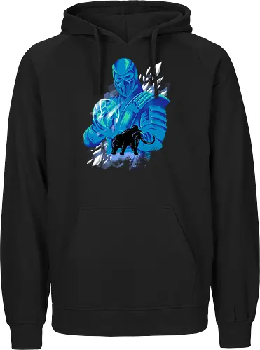 freezing age - mortalkombat, ice, freeze, subzero, scorpion, reptile, fighter, 80s, game, versus, arcade - Fairtrade Hoodie