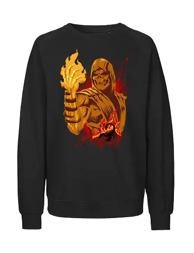 hell gifter  - mortalkombat, ice, freeze, subzero, scorpion, reptile, fighter, 80s, game, versus, arcade - Fairtrade Sweatshirt