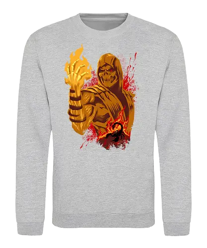 hell gifter  - mortalkombat, ice, freeze, subzero, scorpion, reptile, fighter, 80s, game, versus, arcade - Sweatshirt