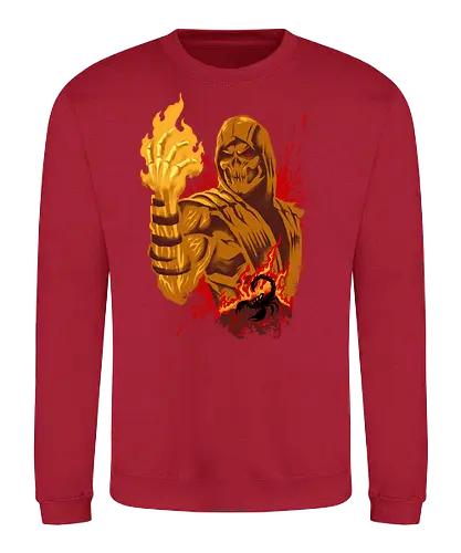 hell gifter  - mortalkombat, ice, freeze, subzero, scorpion, reptile, fighter, 80s, game, versus, arcade - Sweatshirt
