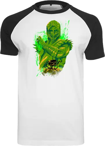 poison master  - mortalkombat, ice, freeze, subzero, scorpion, reptile, fighter, 80s, game, versus, arcade - Raglan T-Shirt